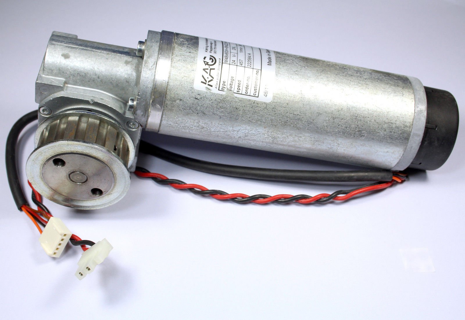 Bin T) Right Angle KAG Gear Head Motor Type 3-24 VDC, 540RPM w